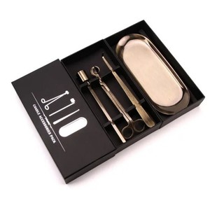 Outil d'aromathérapie en acier inoxydable de haute qualité, écologique, non toxique, avec logo personnalisé, ciseaux à mèche de bougie argentés, coupe-mèche pour bougies - Product Image 6