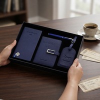 Coffret Cadeau d'Entreprise : Porte-Passeport, Carnet, Étiquette de Bagage – Logo Personnalisé pour Clients et Employés – Vente en Gros