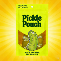 Sacs en aluminium Doy Pack personnalisés imprimés de qualité alimentaire en plastique brillant pour les emballages de collations, de cornichons, de chips de légumes