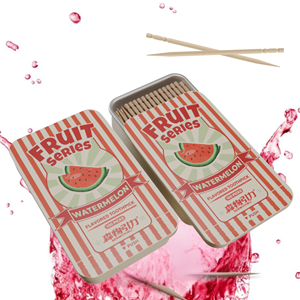 En 12 SORTES RÉFRESHISSANTES - AVEC SAVEUR - Cure-dents savoureux (Pastèque) - Product Image 1