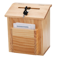 Boîte de donation en bois massif Boîte à suggestions en bois rustique personnalisée