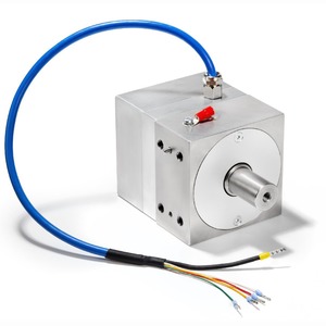 Capteur de force Asa Rt pour équipement mécanique avec câble bleu et fils multicolores - Product Image 1