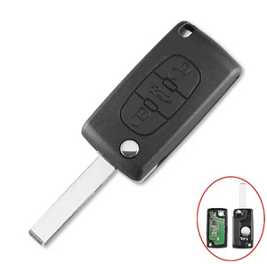 Télécommande de remplacement pour clé de voiture <span class=keywords><strong>PEUGEOT</strong></span> 207 208 307 <span class=keywords><strong>308</strong></span> 408 Partner, avec lame HU83, circuit CE0536 433MHz pour entrée sans clé - Product Image 4