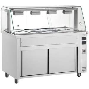 Hot cupboard Bain Marie with GN กระทะอาหารด้านบนหรือด้านบนธรรมดา - Product Image 6