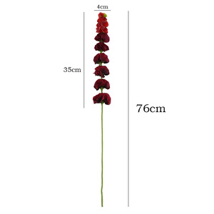 Fleur artificielle en forme de coquille, en plastique vert, pour décoration intérieure, accessoires de mariage, réutilisable, recyclable, haute simulation - Product Image 5