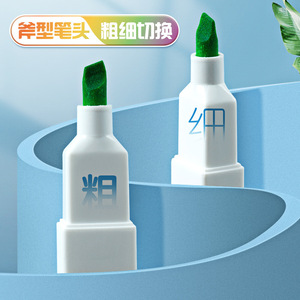 M&G Soft Tip Highlighter <b>Pen</b> AHMU1602 Axe Shaped Tip Student Marker 6 Colors Fluorescent Color Set - Product Image 5