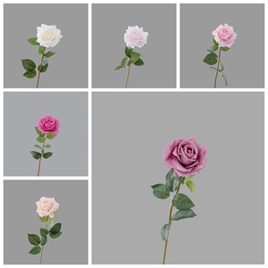 ดอกกุหลาบประดิษฐ์ CallaFloral ก้านเดี่ยว กลีบโพลีเอสเตอร์ สำหรับตกแต่งบ้านและงานแต่งงาน - Product Image 3