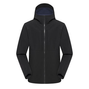 เสื้อแจ็คเก็ตซอฟต์เชลล์น้ำหนักเบาสำหรับกิจกรรมกลางแจ้ง พร้อมซับใน กันลม เหมาะสำหรับงานฤดูหนาว สีเขียวทหาร - Product Image 4