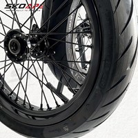 Kit de roues Supermoto Sur-Ron Ultra Bee 17 pouces, moyeu CNC Pro-Series, pour conversion de pneus slicks pour UltraBee Street Motard Racing