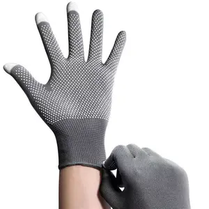 Usine en gros Nylon tricoté résistant à l'usure Protection main sécurité écran tactile gants de travail gants pour la conduite