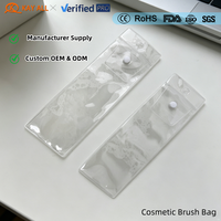 Sac de voyage pour pinceaux de maquillage en PVC, sac pour pinceaux cosmétiques, sac individuel pour pinceaux de maquillage, outils de maquillage imperméables pour femmes et filles