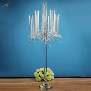 Bougeoir cylindrique Offre Spéciale de taille personnalisée Cheminée en verre Décoration de mariage simple Bougeoir transparent