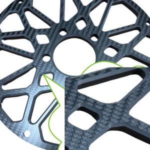 Placa de Fibra de Carbono de Tejido Plano 3K Personalizada para Accesorios de Modelos de UAV, CNC para Mecanizado, Personalización de Mapas, Marca Welltop - Product Image 4