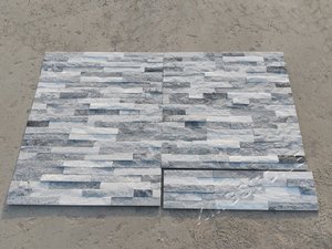 Pannelli di <span class=keywords><strong>Rivestimento</strong></span> <span class=keywords><strong>in</strong></span> <span class=keywords><strong>Pietra</strong></span> Naturale Grigio Nuvoloso per Esterni, Vendita Diretta dalla Fabbrica, Impiallacciatura <span class=keywords><strong>in</strong></span> Ardesia Spaccata Durevole <span class=keywords><strong>con</strong></span> Garanzia di 5 Anni, per Caminetto - Product Image 2