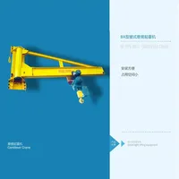Grue à flèche sur pied robuste Zehua 1 tonne 2 tonnes personnalisable, équipement de levage électrique pour entrepôt, atelier et construction