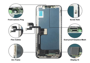 สำหรับเปลี่ยนหน้าจอ <span class=keywords><strong>iPhone</strong></span> X/XS ขนาด 5.8 นิ้ว หน้าจอ LCD แบบ 3D Touch ความละเอียด FHD พร้อมชุดกรอบดิจิไทเซอร์ - Product Image 2