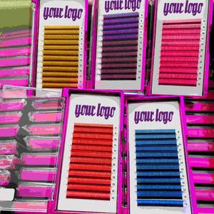 <span class=keywords><strong>Cils</strong></span> de volume russes individuels en gros <span class=keywords><strong>Cils</strong></span> classiques Velours 0.03 Extensions de <span class=keywords><strong>cils</strong></span> Noir mat foncé Logo personnalisé - Product Image 6