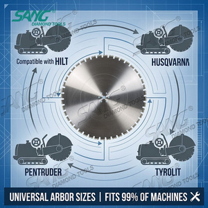 Lame de <span class=keywords><strong>scie</strong></span> <span class=keywords><strong>murale</strong></span> SANG 600mm 700mm 800mm 1200mm 1600mm à haute vitesse, soudée au laser, pour machines à scier les murs, coupe du béton armé - Product Image 5
