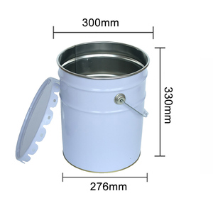 RunLin OEM/ODM 18L baril rond en métal imprimé avec couvercles de panier à fleurs pour seau d'emballage de <span class=keywords><strong>vernis</strong></span> adhésif de peinture à l'huile chimique - Product Image 2