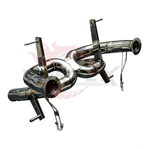 Section d'échappement arrière en acier inoxydable finition miroir Vortex X-Pipe pour Lamborghini Aventador LP770 SVJ 6.5L V12 – Pack de vente en gros - Product Image 4