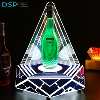 Présentoir de présentation de bouteille de vin de boîte de nuit d'OEM d'usine de DSP Vietnam présentoir de VIP présentoir publicitaire acrylique écologique