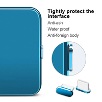 Bouchon anti-poussière en alliage d'aluminium pour port de charge de téléphone de type C, bouchon de protection étanche pour câble de données USB de type C