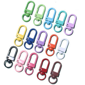 Porte-clés creux en alliage à peinture cuite DIY, type loquet de porte - Product Image 1