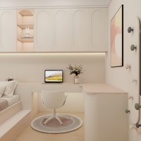 Ensemble de meubles de chambre d'enfant Lit Tatami avec lit et armoire Tatami, style Japandi moderne, fabricant direct d'usine OEM ODM