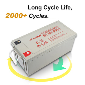 Banatton di Fabbrica Su Misura Oem Profonda del Ciclo di Energia Solare 12V 200Ah Piombo Gel di Acido Ricaricabile Batteria di Accumulatori Bateria <span class=keywords><strong>Aki</strong></span> - Product Image 3
