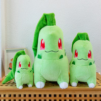Peluche Chikorita, figurine Pokémon, coussin, plante transformable, feuille, Pocket Monster, poupée en peluche