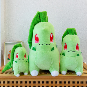Peluche <span class=keywords><strong>Chikorita</strong></span>, figurine Pokémon, coussin, plante transformable, feuille, Pocket Monster, poupée en peluche - Product Image 2