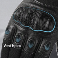 Gants anti-coupure OEM pour l'extérieur, niveau 5, coque en fibre de carbone, revêtement en cuir, antidérapants, compatibles écran tactile, pour travaux en extérieur