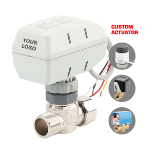 ลูกโลกทองเหลือง DN25 <span class=keywords><strong>2</strong></span><span class=keywords><strong>ทาง</strong></span>ขนาด1นิ้วพร้อม AC24V อะนาล็อกแอคชูเอเตอร์ไฟฟ้าคอยล์พัดลมระบบปรับอากาศ - Product Image 4
