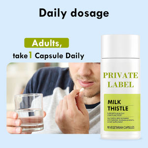 Silymarin <span class=keywords><strong>Milk</strong></span> <span class=keywords><strong>Thistle</strong></span> Extracto 300mg de vitamina C Inositol Pueraria Hígado Salud digestiva Detox Suplementos de hierbas para adultos Cápsulas - Product Image 3