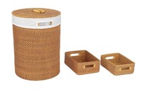 Panier en corde de papier tissé, rangement pour bébé, panier à linge sale, lot de 6, petit panier en rotin naturel. Panier en osier écologique pour fruits