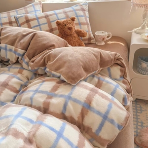 Ensemble de housse de couette et de drap de lit personnalisé, dessin animé mignon, épaissi, 200 grammes - Product Image 2