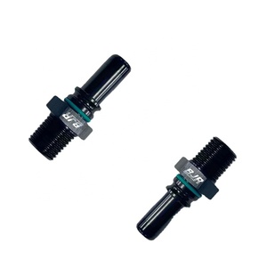 BJR Hochleistungs-Neuheit Aluminium Schwarz Sechskant-Schnellverbinder AN auf NPT Adapter AN-Anschlüsse für Kraftstoffanschlüsse - Product Image 1