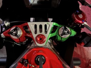 Tay lái clip-on độ CNC hợp kim nhôm dành cho Aprilia RS660 2021-2023, kẹp trên phía trước, JMZGTG ALL THINGS A-CLASS - Product Image 6