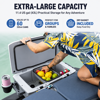 Glacière Sea-Doo originale 43L grande capacité, accessoire authentique, boîte de rangement isotherme pour PWC, loisirs nautiques et jet ski