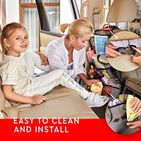 Organisateur de siège arrière pour enfants avec support pour tablette et miroir de siège auto pour bébé Organisateur de siège arrière de voiture
