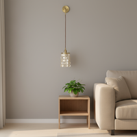 Applique murale moderne en métal pour chambre à coucher, éclairage intérieur de luxe avec LED et fonction dimmable, design cristal