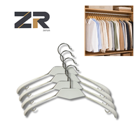ZERUN – Présentoir double niveau en fonte blanc moderne multifonctionnel avec pinces brillantes pour vêtements et sous-vêtements, idéal pour les magasins de prêt-à-porter
