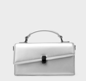 Sac à bandoulière pour femme en cuir PU avec logo personnalisé, fermeture à boucle métallique, sac pour femme, mini tendance - Product Image 1