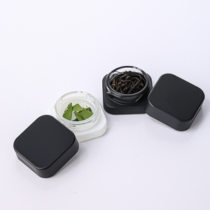 Barattoli in Vetro Opaco Nero e Bianco <span class=keywords><strong>Petra</strong></span> 15/30/60/90/120ml per Confezionamento Fiori di Canapa con Tappo a Vite Resistente ai Bambini - Product Image 6