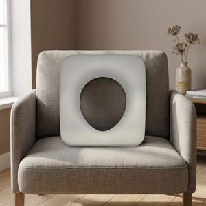 Coussin de siège confortable rembourré à ouverture frontale en mousse PU pour chaise de toilette à roulettes, coussin de remplacement en forme de fer à cheval Nova - Product Image 3