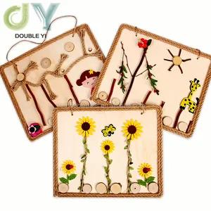 Creative DIY Log Painting Material Pack Natural Log Pieces Branches Painting Kindergarten Handicraft Drawing Frame