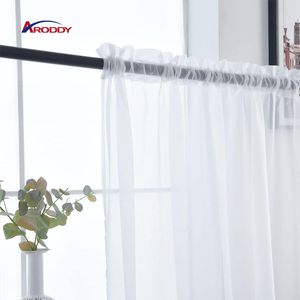 Rideaux plissés semi-transparents ARODDY, diverses couleurs, voiles filtrants, rouleaux <span class=keywords><strong>de</strong></span> voile blanc, <span class=keywords><strong>rideau</strong></span> transparent - Product Image 2