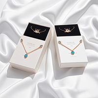 Boîtes à bijoux de luxe personnalisées en vrac avec insertion boîte d'emballage réutilisable pour bague collier montre boîte cadeau haut de gamme pour amoureux, femme