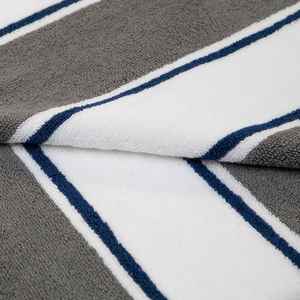 Custom 100% Cotton Terry Striped <b>Large</b> Oversized High Quality Beach Strong Water Absorbency Chair Covered <b>Towel</b> - Product Image 3
