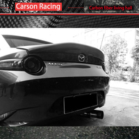 Aileron de coffre arrière en fibre de carbone polie à une seule couche pour Mazda Miata MX5 2016-2024, finition polie, installation avec ruban adhésif 3M
